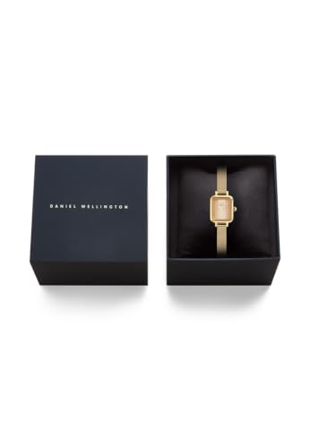 Detalle de Daniel Wellington Quadro Mini Evergold: Orologio da Donna Oro con Quadrante Beige/Crema 15x18 mm
