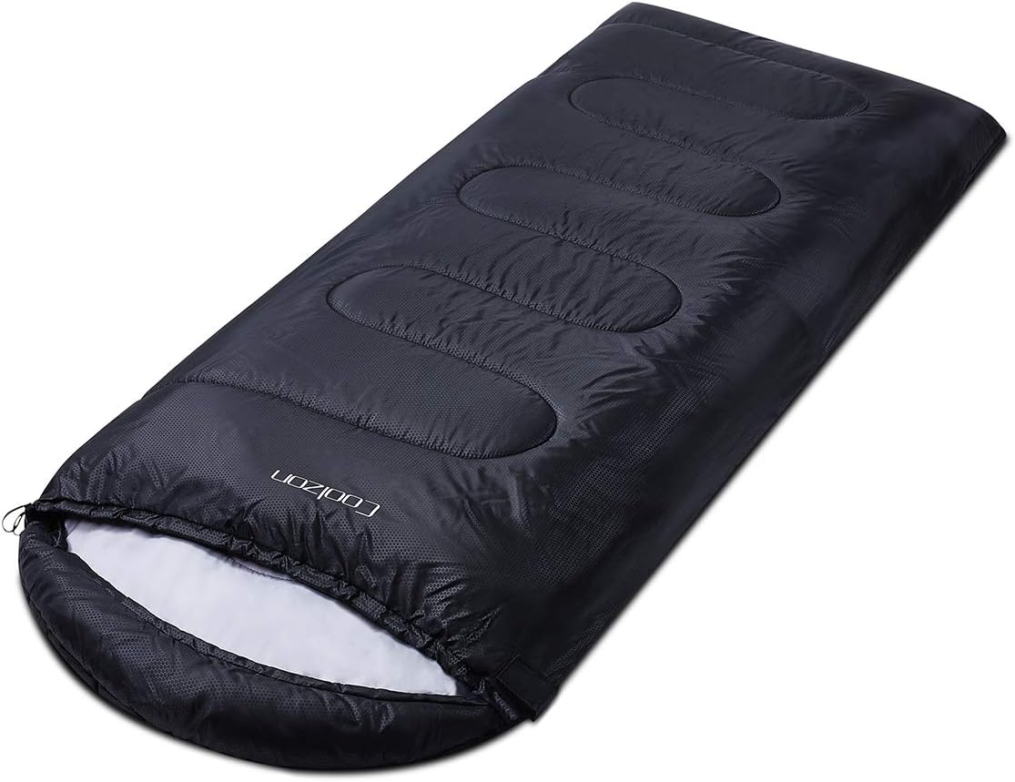 Detalle de Coolzon Sacco a Pelo Outdoor 3-4 Stagioni per Campeggio – Leggero, Compatto e Confortevole