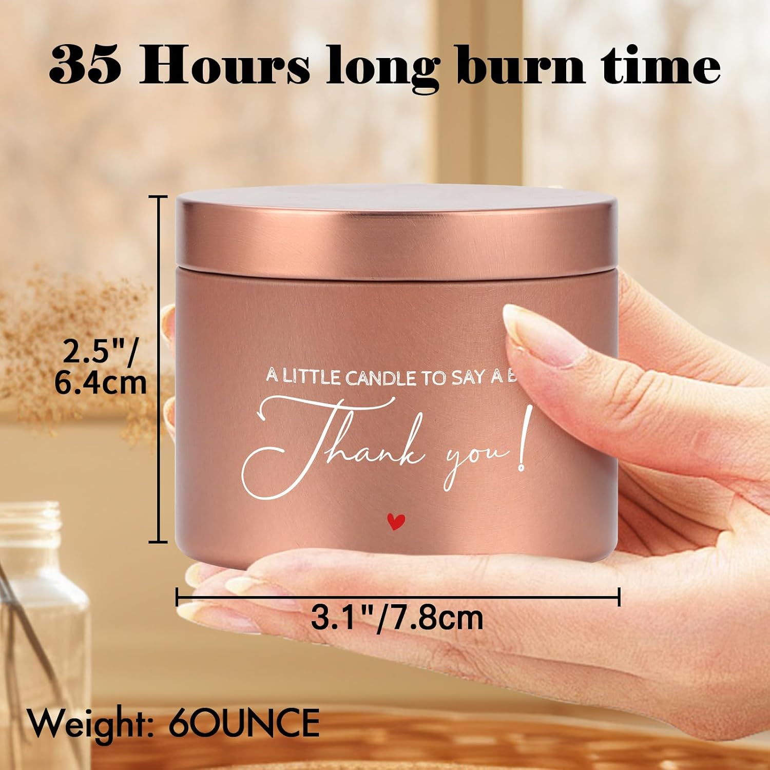 Thumbnail 6 de PRSTENLY Scented Candle Gift for Women – Thank You Gifts for Birthday, Christmas, and Special Occasions