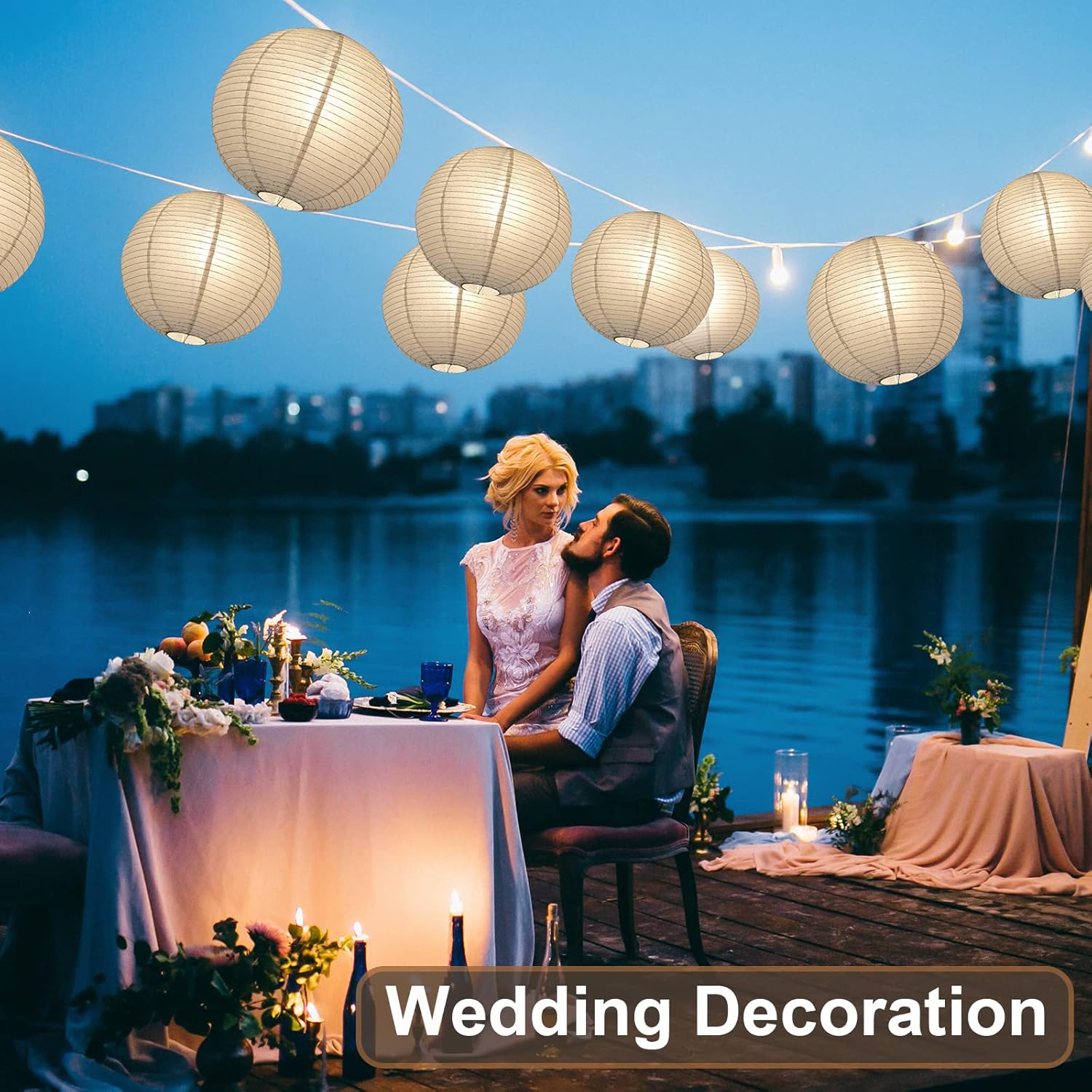 Thumbnail 4 de Yizhet 12 LED Ballonlichter in Kaltem Weiß – Wiederverwendbare Balloon-Lichter für Hochzeit, Halloween und Festlichkeiten