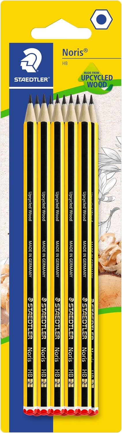 Staedtler 120-1 Matita in Grafite HB, 12 pezzi, B – esagonale, legno rigenerato