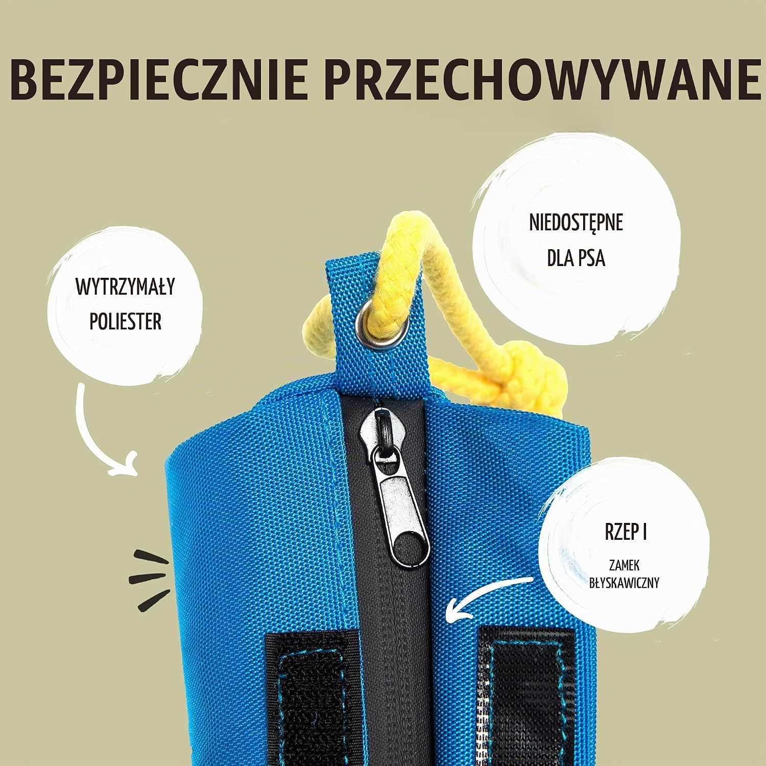 Detalle de Rudelkönig – torba na przysmaki dla psa z podwójnym zamknięciem i liną