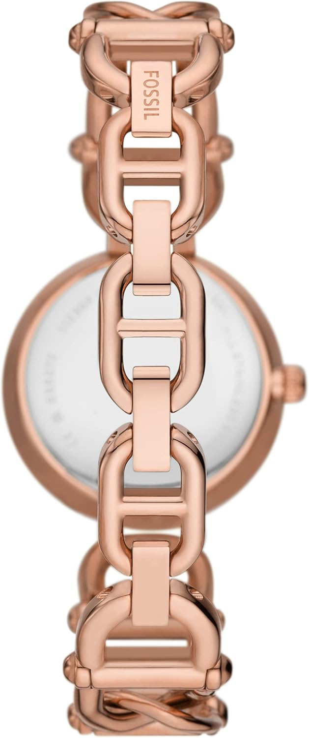 Thumbnail 1 de Fossil Carlie Uhr für Damen – Roségold, 30 mm Fischleder? Nein Edelstahl