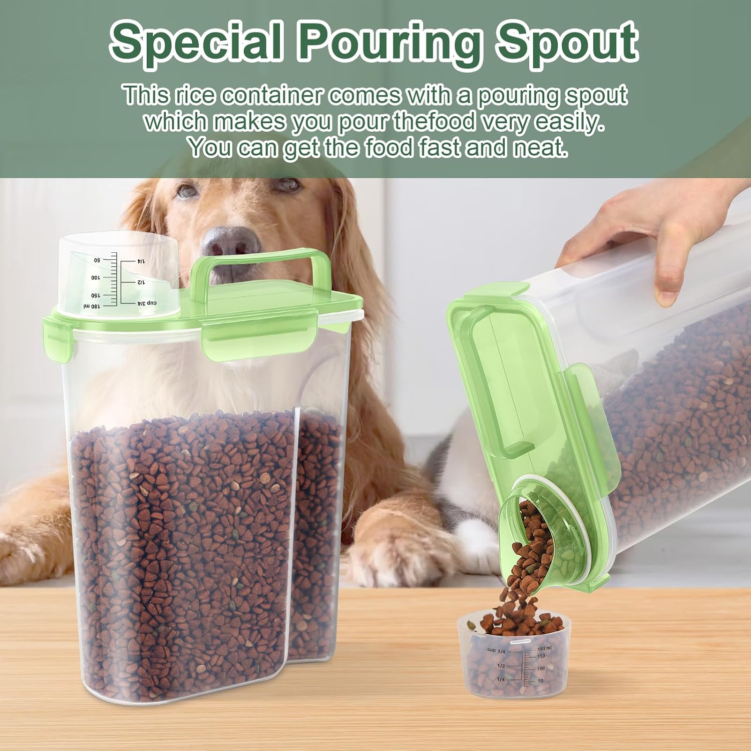 Detalle 2 de LEAWALK 6 Qt pet food dispenser for kibble
