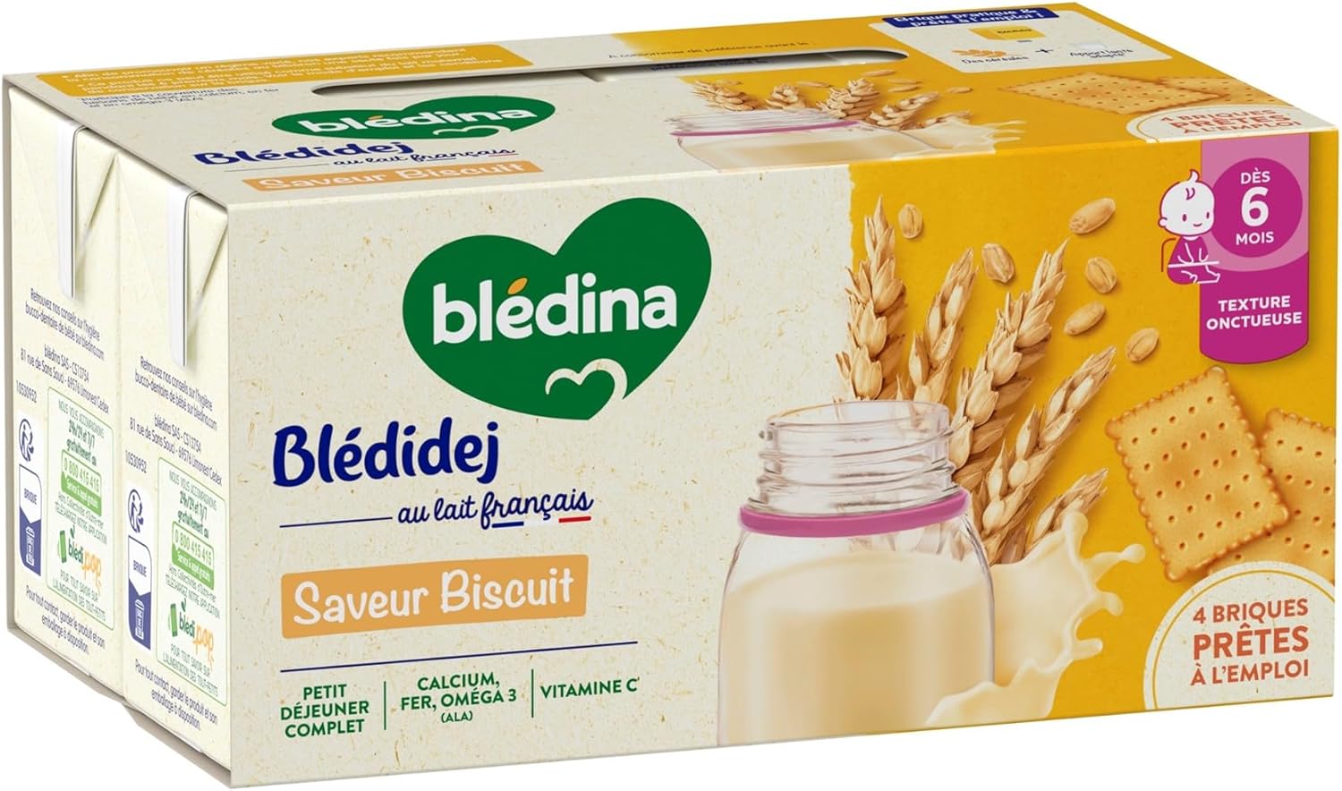 Detalle de Blédina Blédidej Biscuit 6 mois