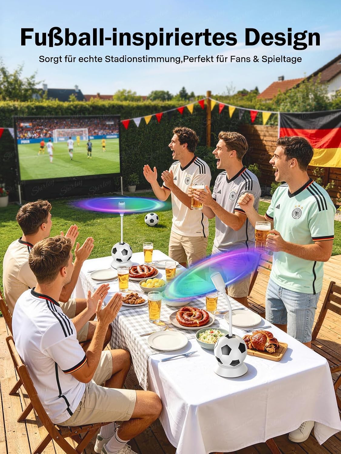 Thumbnail 2 de Fliegenwedler 2er-Pack: Tragbarer Fliegen- und Mückenvertreiber für Tisch, Terrasse und Gastronomie