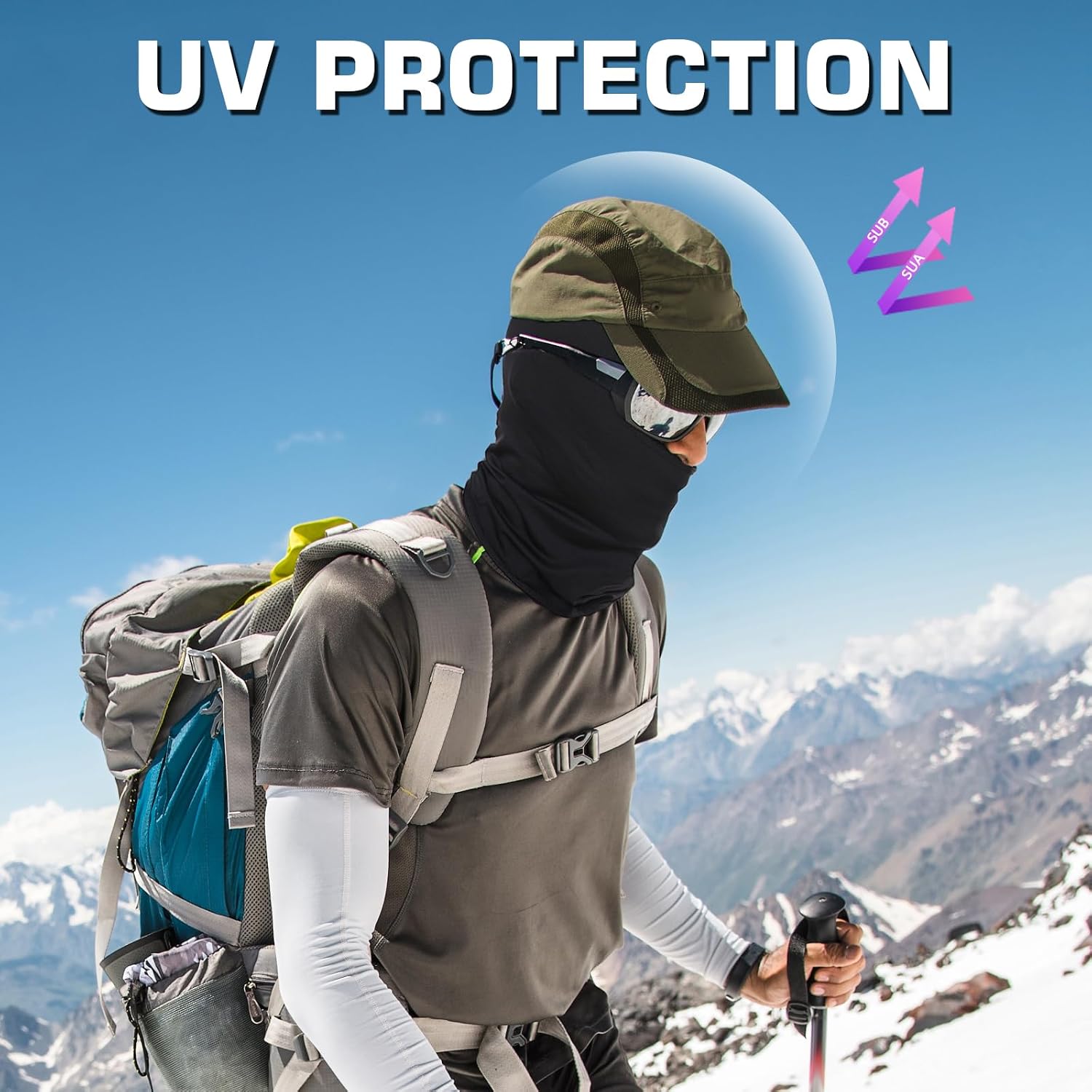Detalle 2 de Xeoxarel 6-Pack Balaclava Ski Masks, Full-Face Cover with Multiple Wear Styles