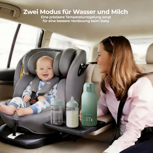 Thumbnail 10 de Momcozy Flaschenwärmer unterwegs – schnelles, gleichmäßiges Erwärmen für Muttermilch und Wasser
