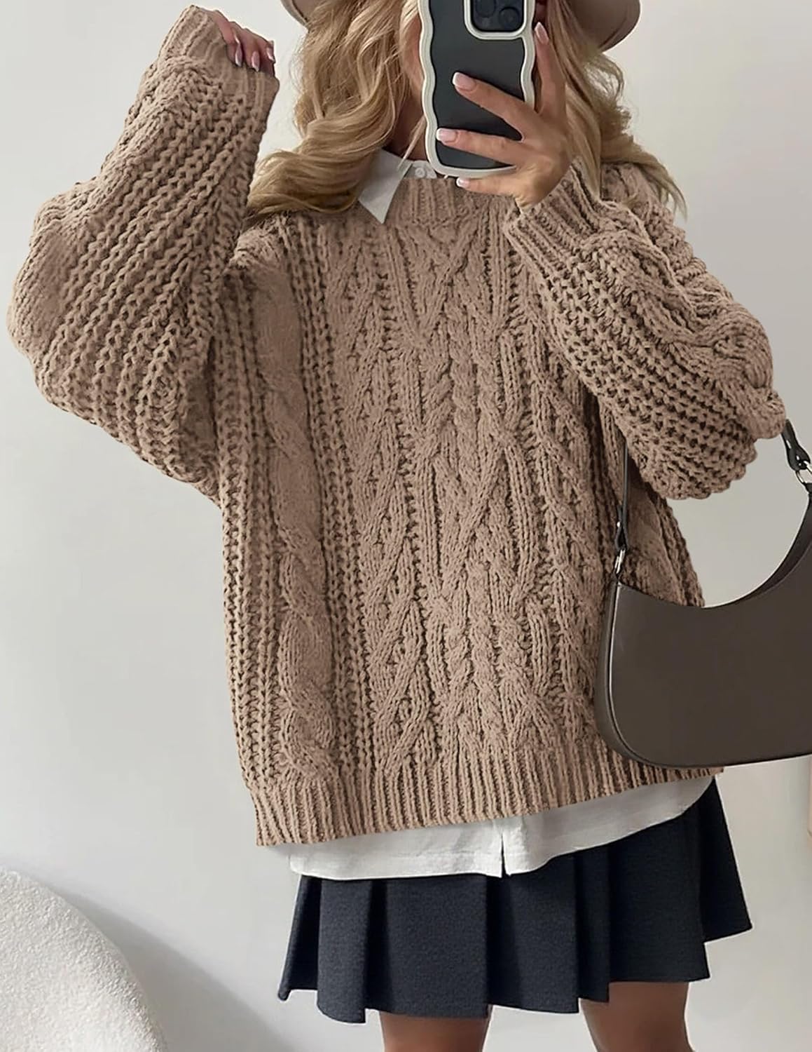 Detalle de PRETTYGARDEN Women's Oversized Sweater 2026