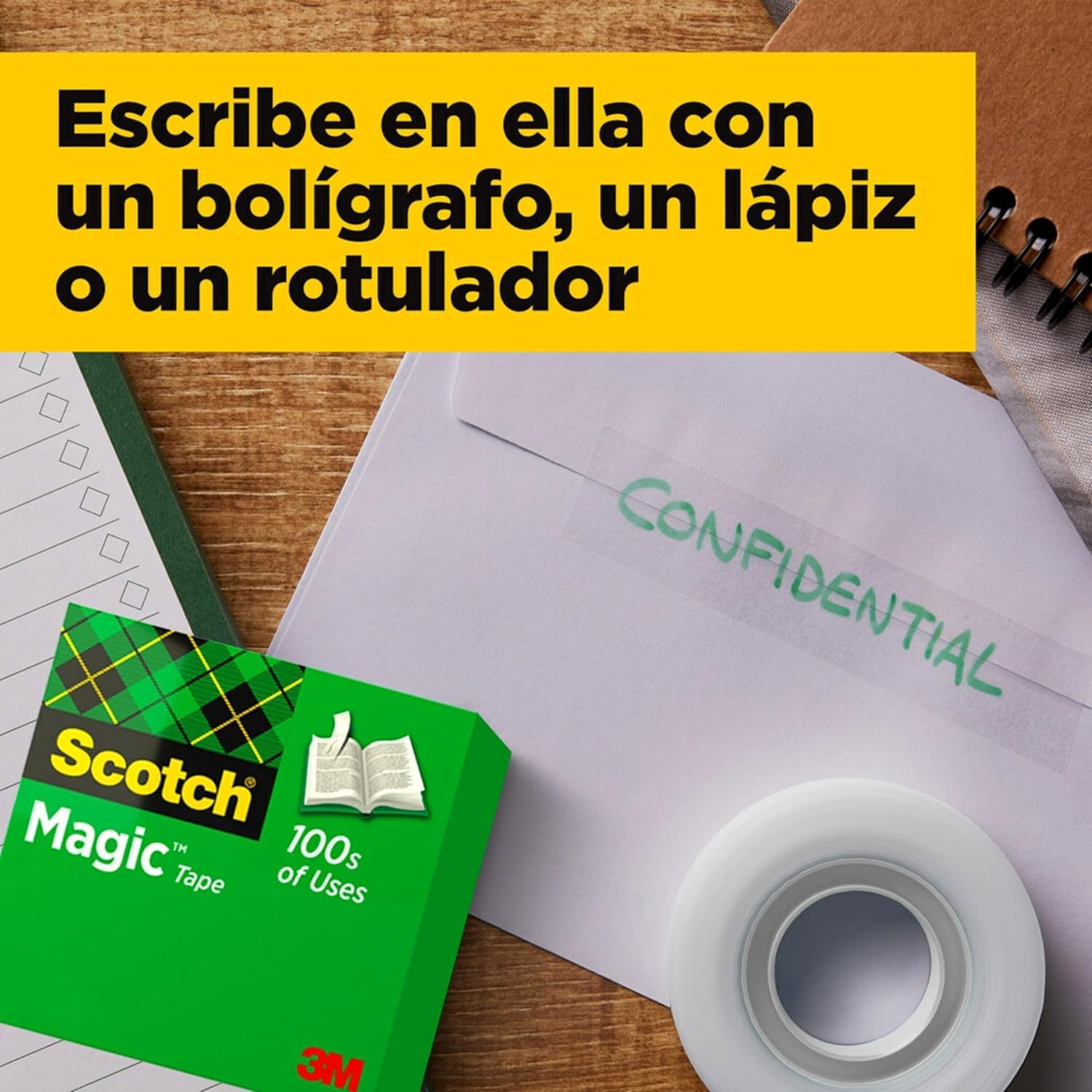 Thumbnail 4 de Scotch Magic Value Pack: 8 rotoli di nastro adesivo trasparente opaco e scrivibile (19 mm x 33 m)