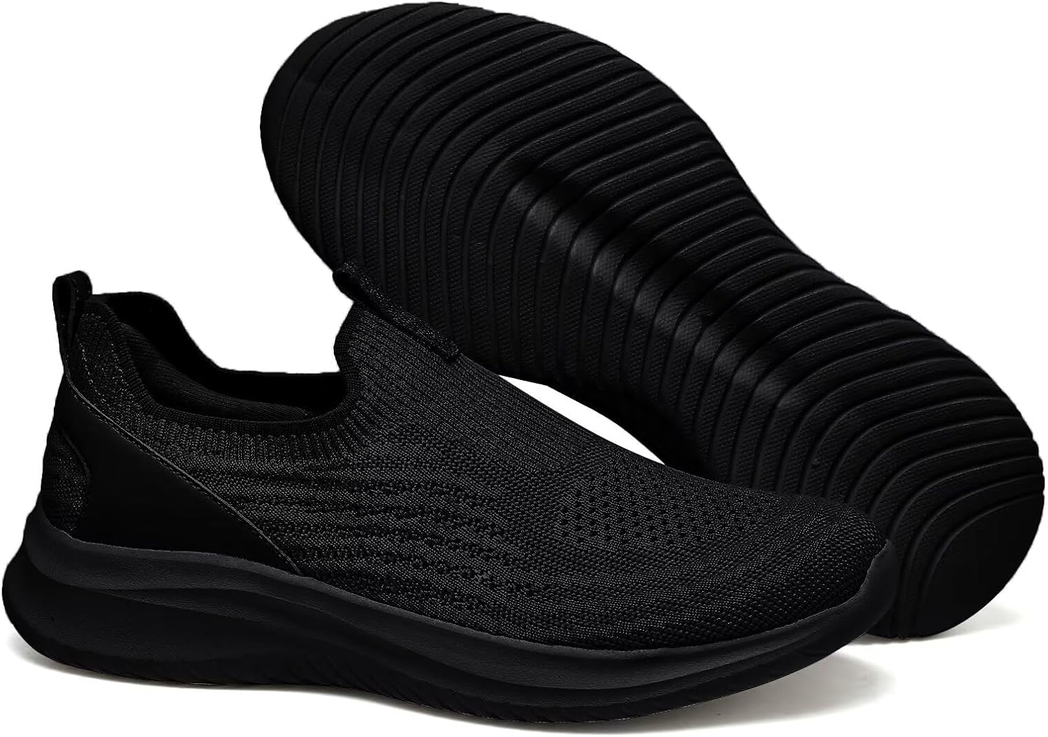 Detalle de TIOSEBON Damen Walking Tennisschuhe: Leichte, atmungsaktive Slip-Ons mit Memory-Foam-Einlegesohle