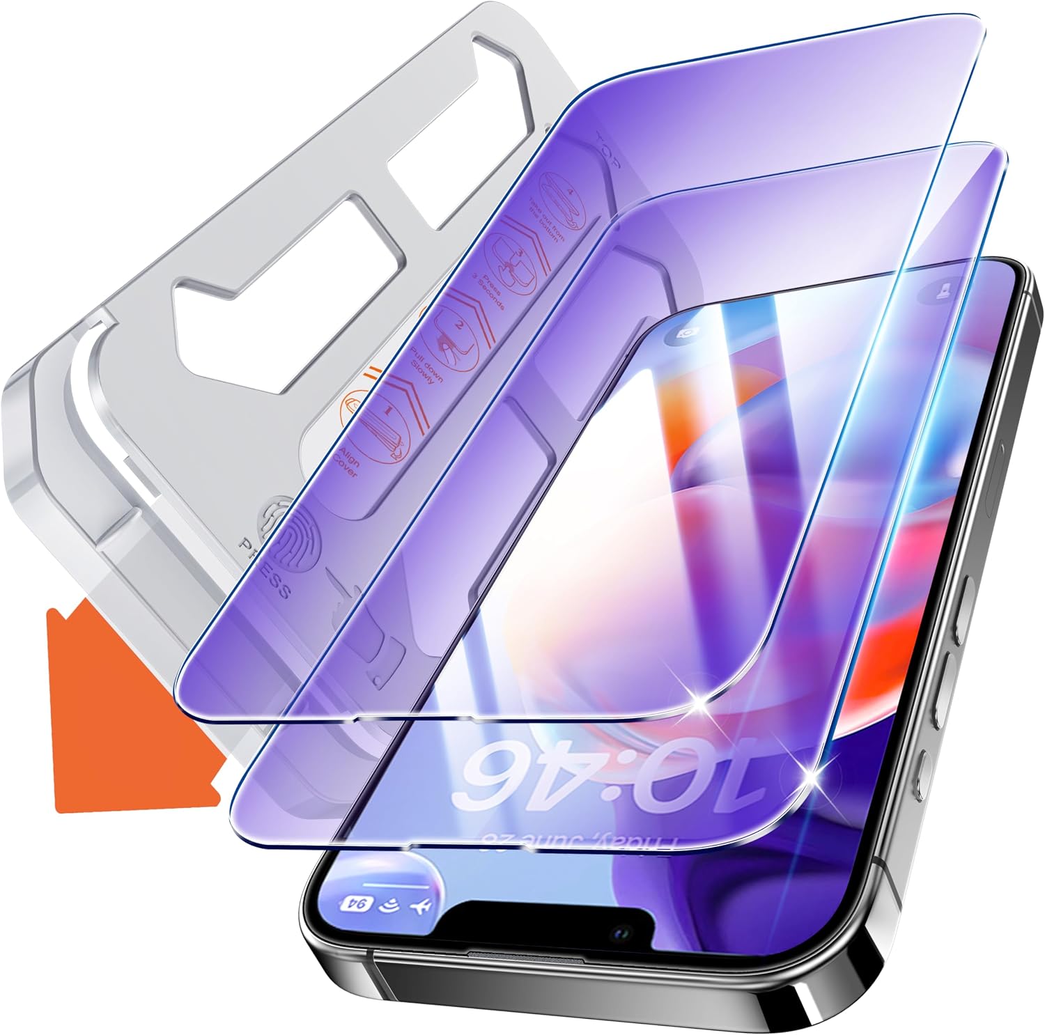 Detalle de Tentoki 9H Tempered Glass Screen Protector 6.1 inch