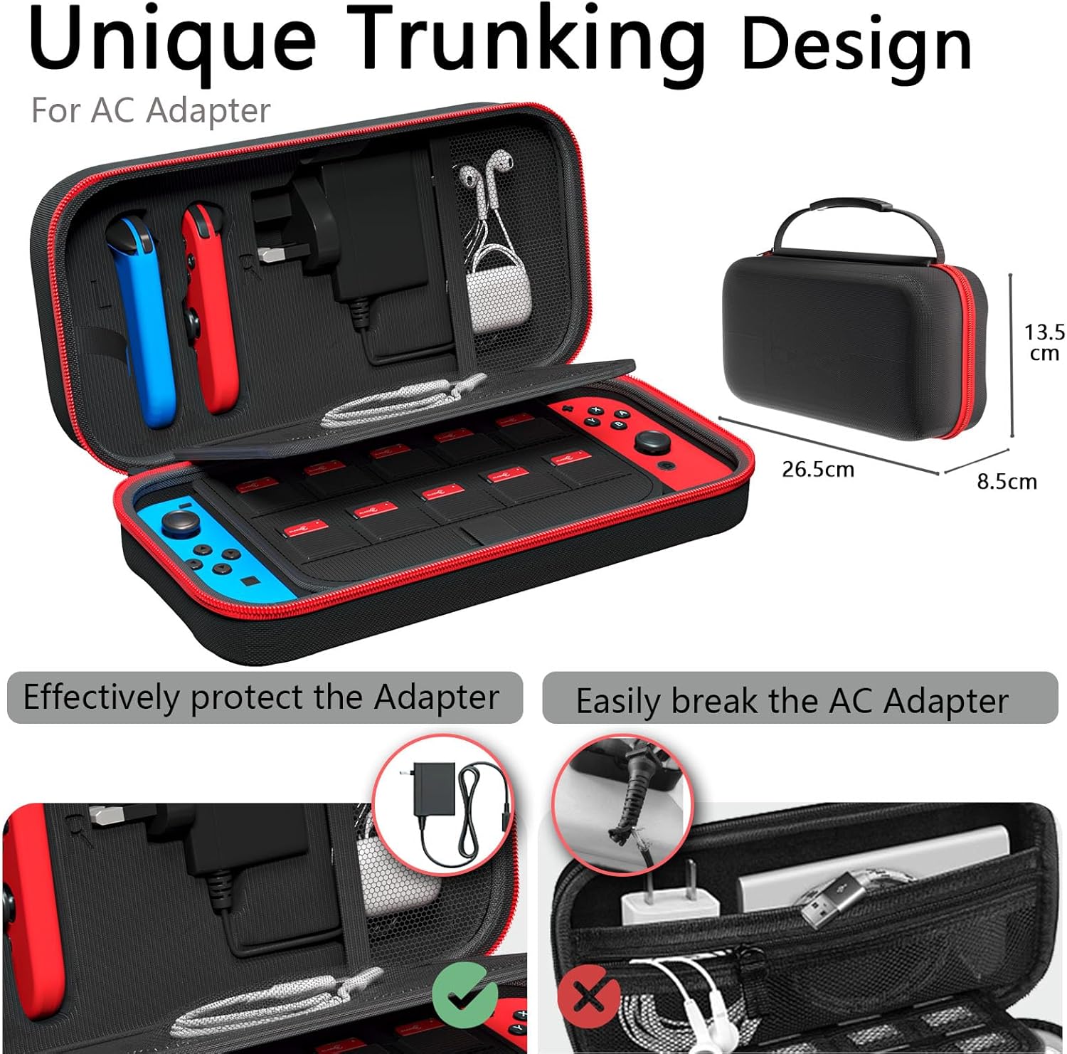 Detalle de Fenolical Switch Carrying Case for Nintendo Switch / Switch OLED