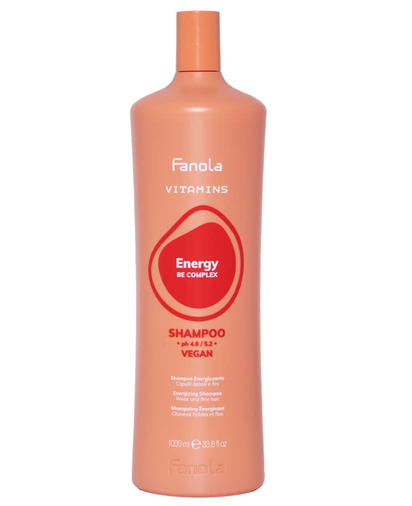 Detalle de Fanola Vitamins Shampoo Energizzante, 1000 ml – zuverlässig für die tägliche Haarpflege