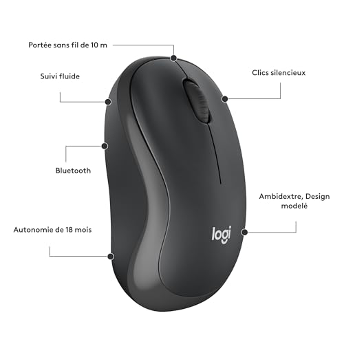 Thumbnail 7 de Logitech M240 Souris Bluetooth sans Fil, Compacte — silence et simplicité pour un confort au quotidien