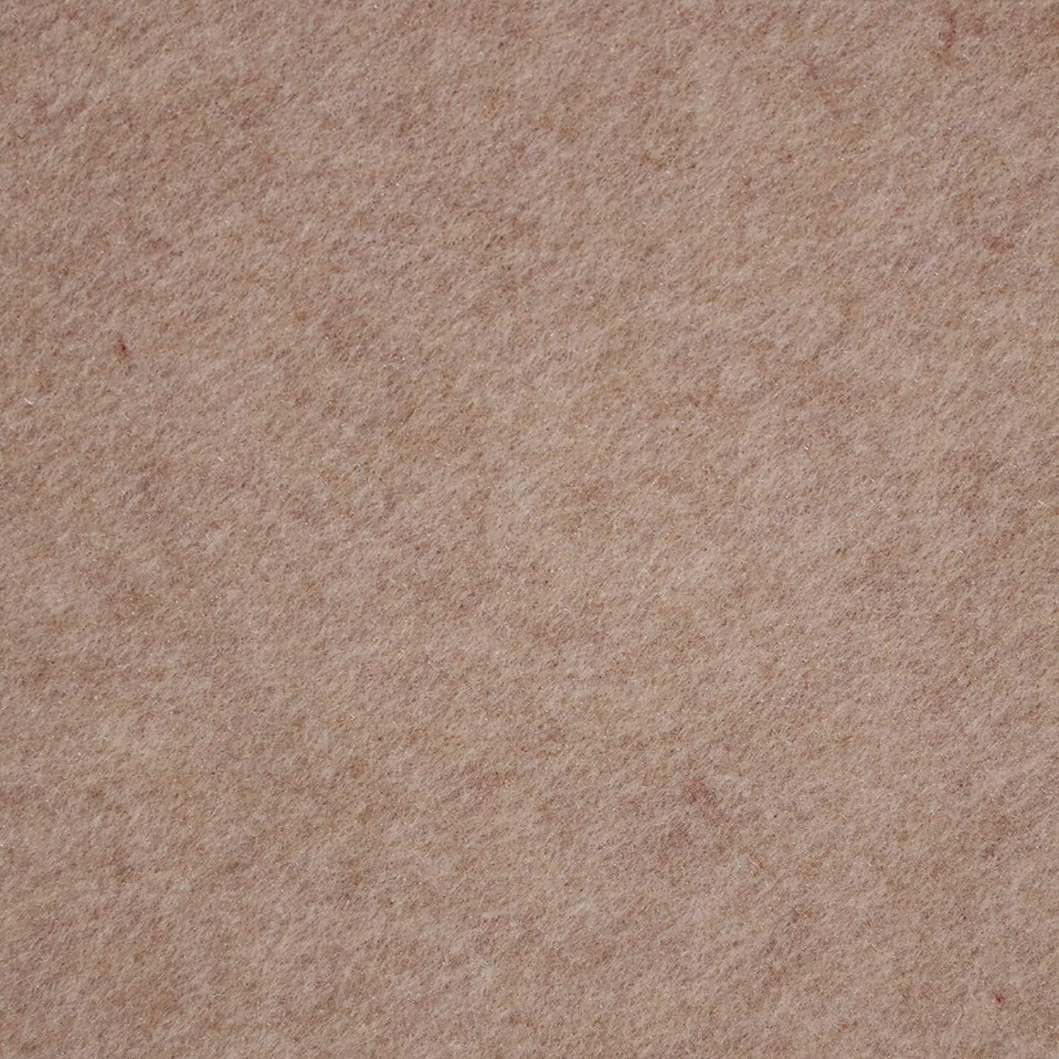 Detalle de KARAT Filzstoff – Bastelfilz & Bespannstoff für Auto-Interieur, Wohnmobil und Innenausbau (Nadelfilz), Superflex Beige