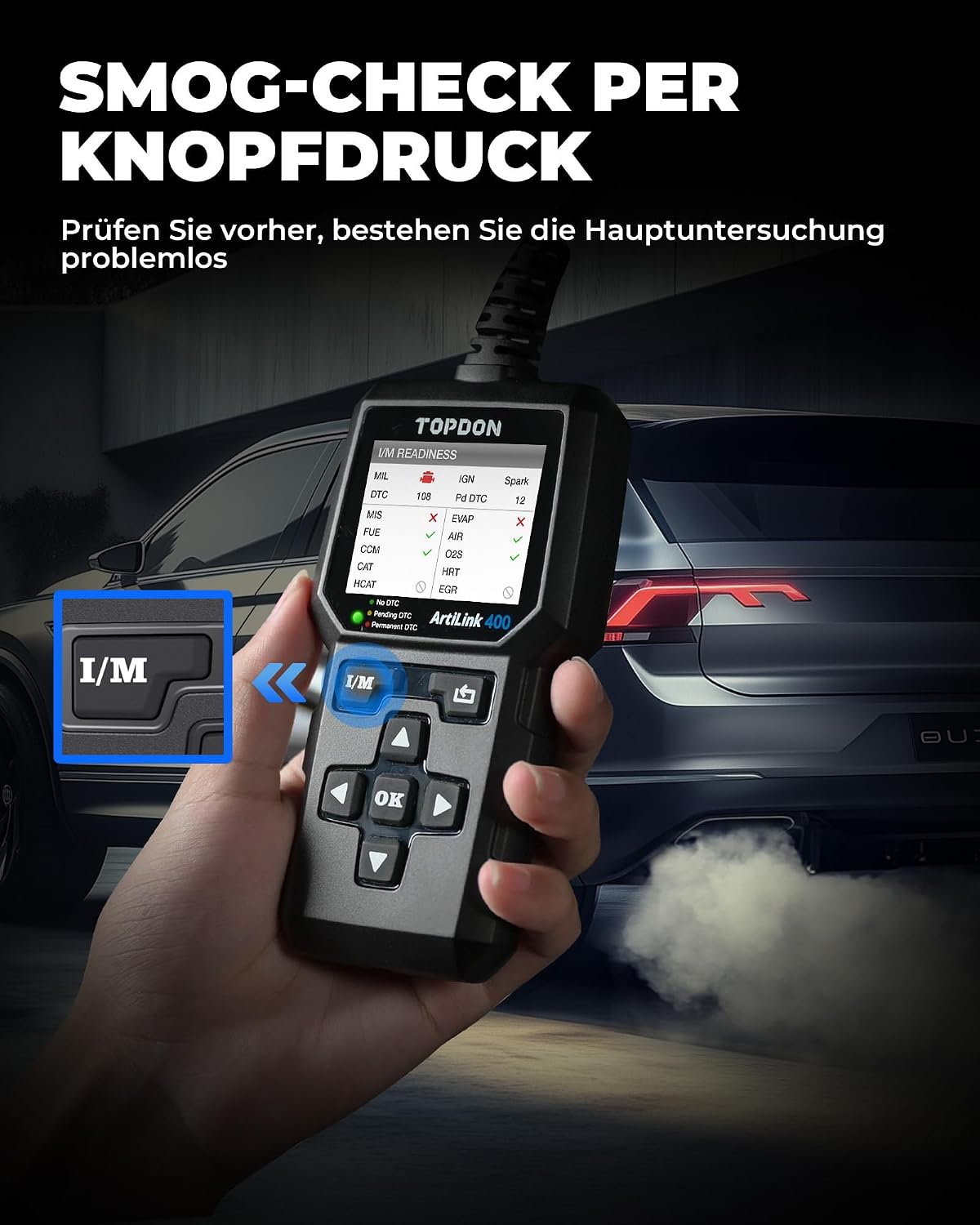Thumbnail 2 de TOPDON AL400 OBD2 Scanner 2,4 Zoll