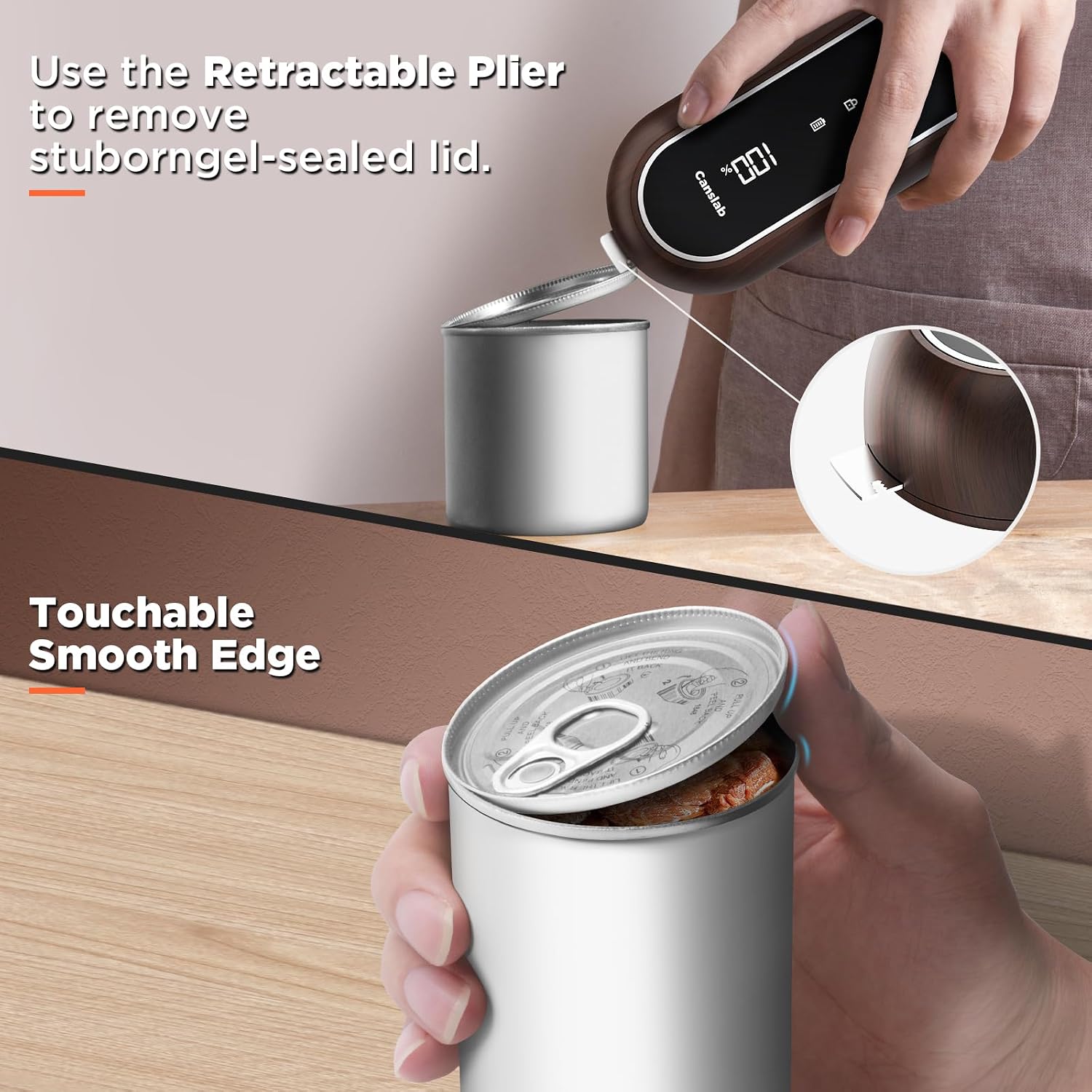 Thumbnail 4 de Canslab Turbo rechargeable electric can opener with LED display