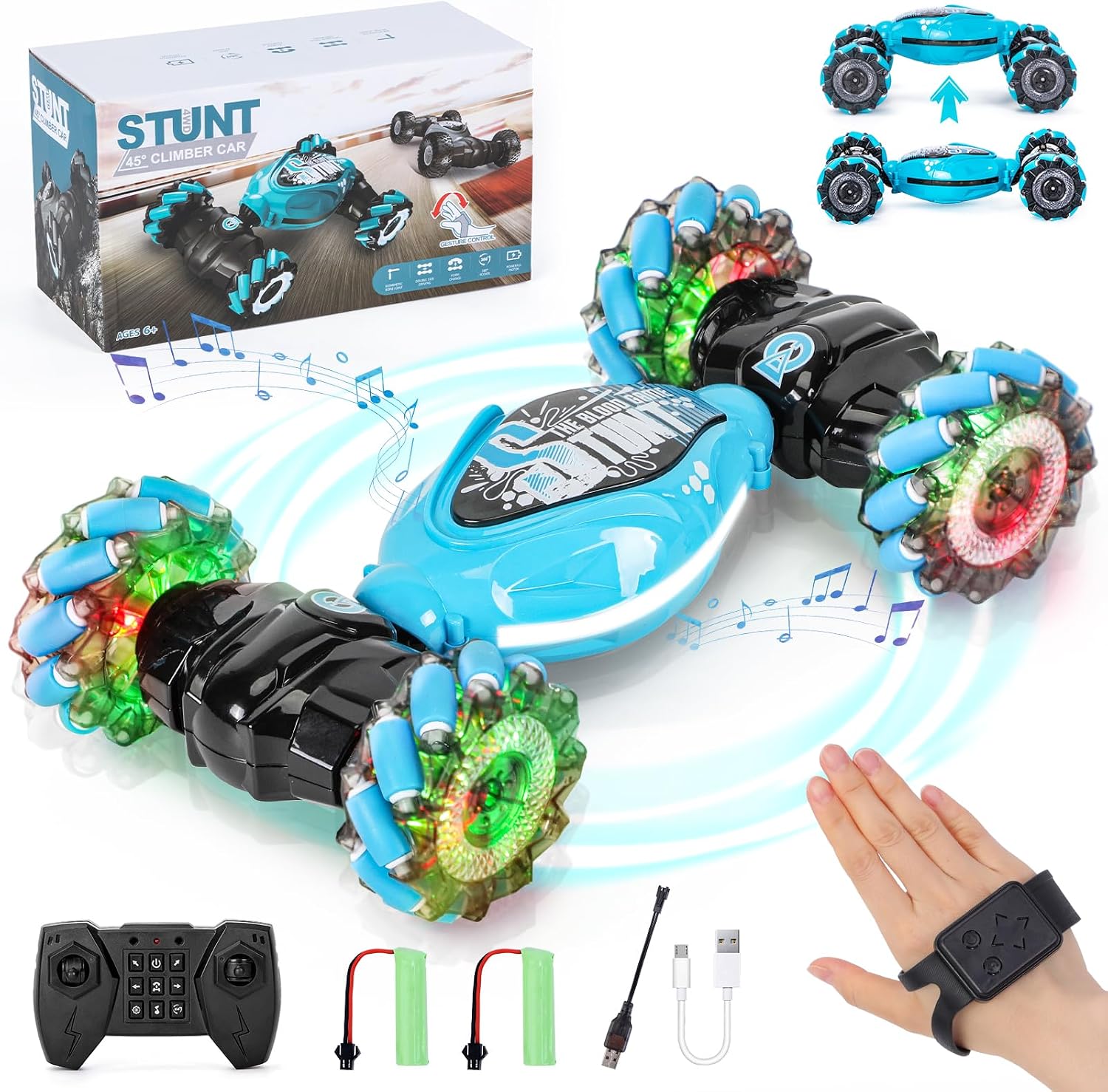 Detalle de Ltteaoy Double Sided Rotating 4WD RC Car 360°
