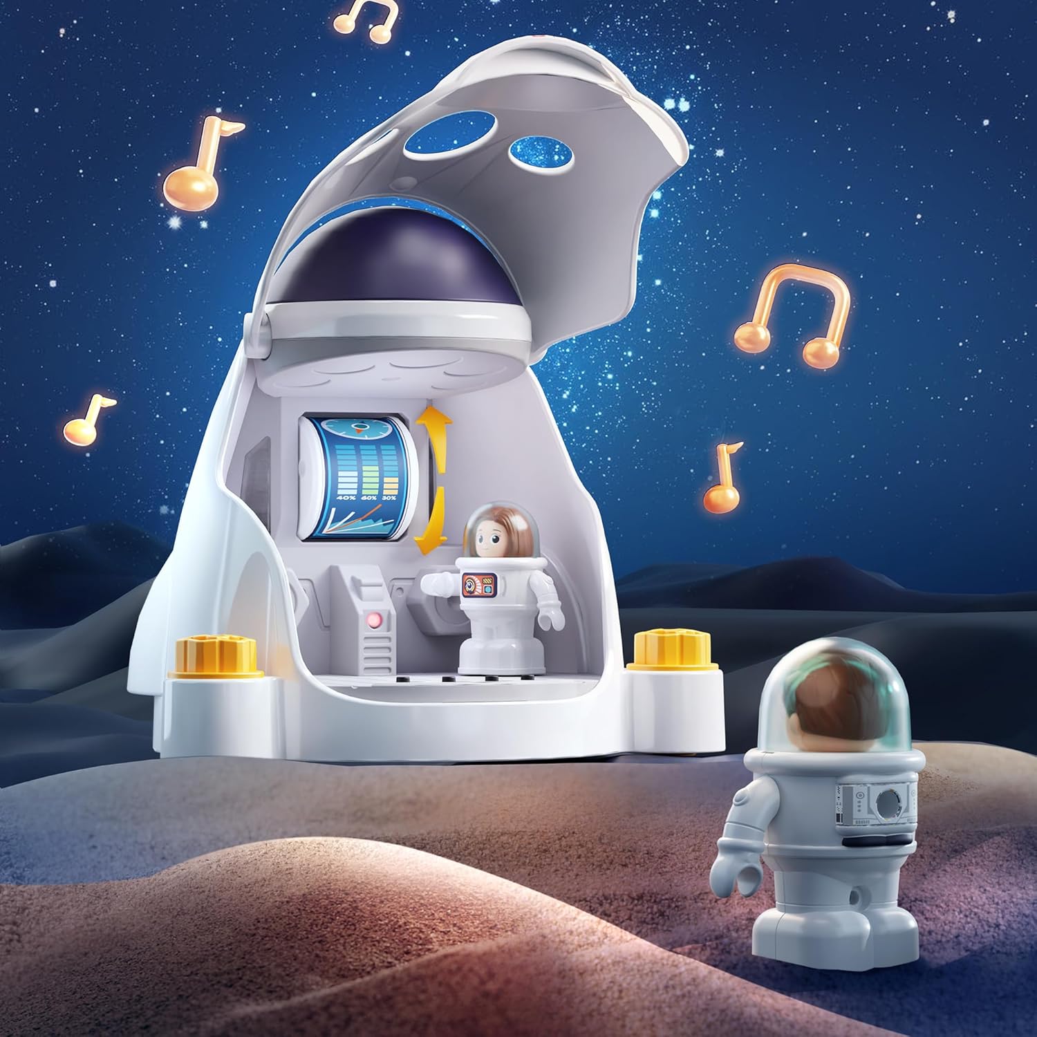 Detalle 2 de iPlay iLearn Rocket Spaceship Toy for Ages 3–8 🚀