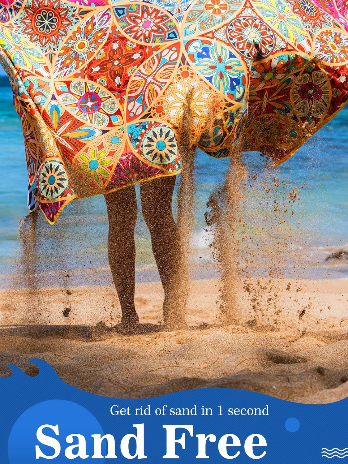 Thumbnail 4 de OCOOPA Beach Towel Microfiber Extra Large 178x80 cm – Quick Dry, Sand Free & Travel Ready