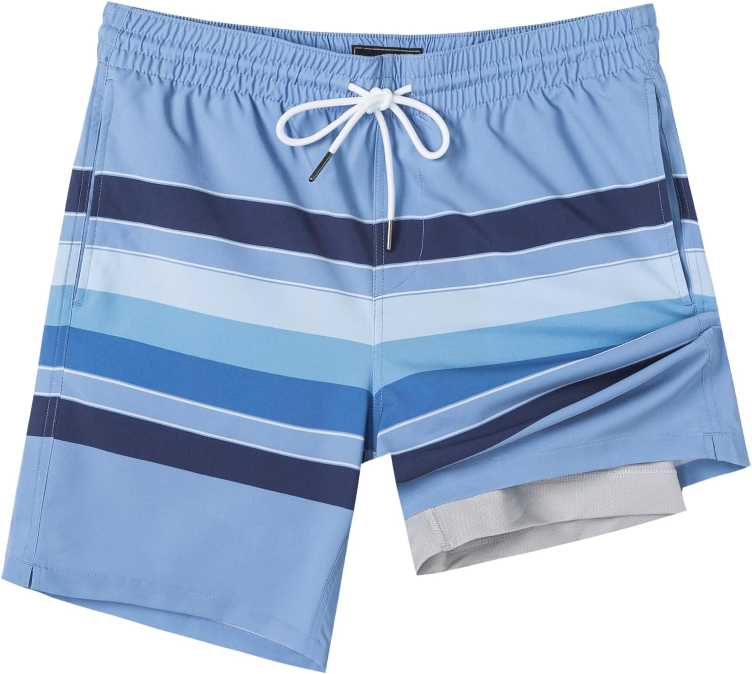 Detalle de Surf Cuz Men's Swim Trunks with Compression Liner and 7" Inseam