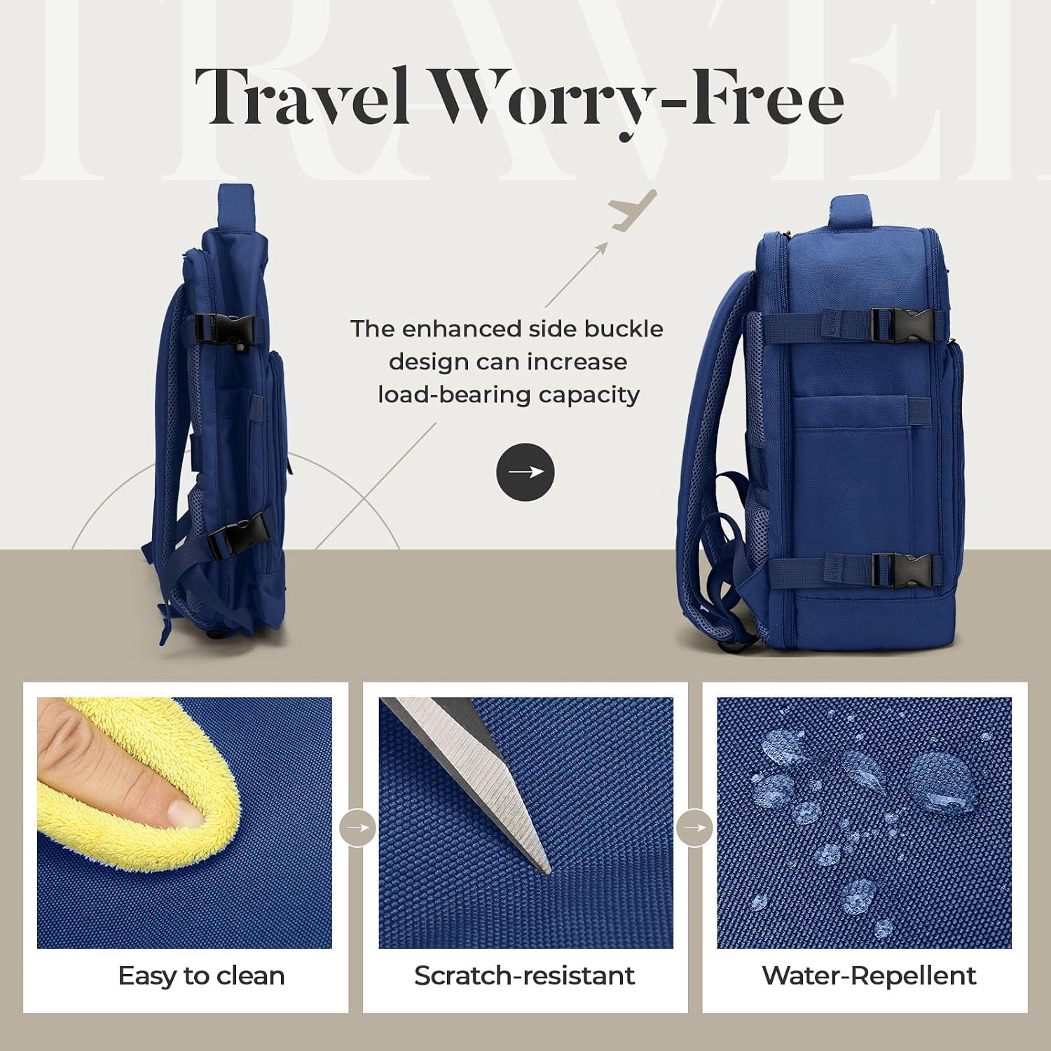 Thumbnail 5 de ZHXX Easyjet Cabin Bag 45x36x20 underseat backpack