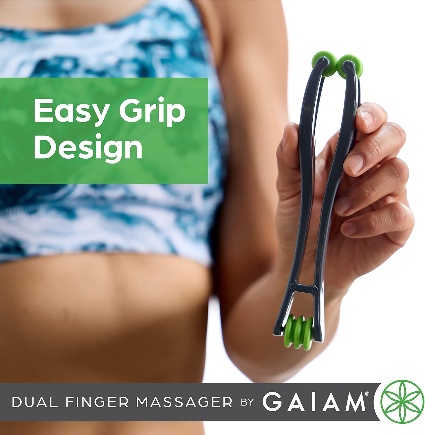 Detalle de Gaiam Finger Massager Dual-Sided Hand ๐