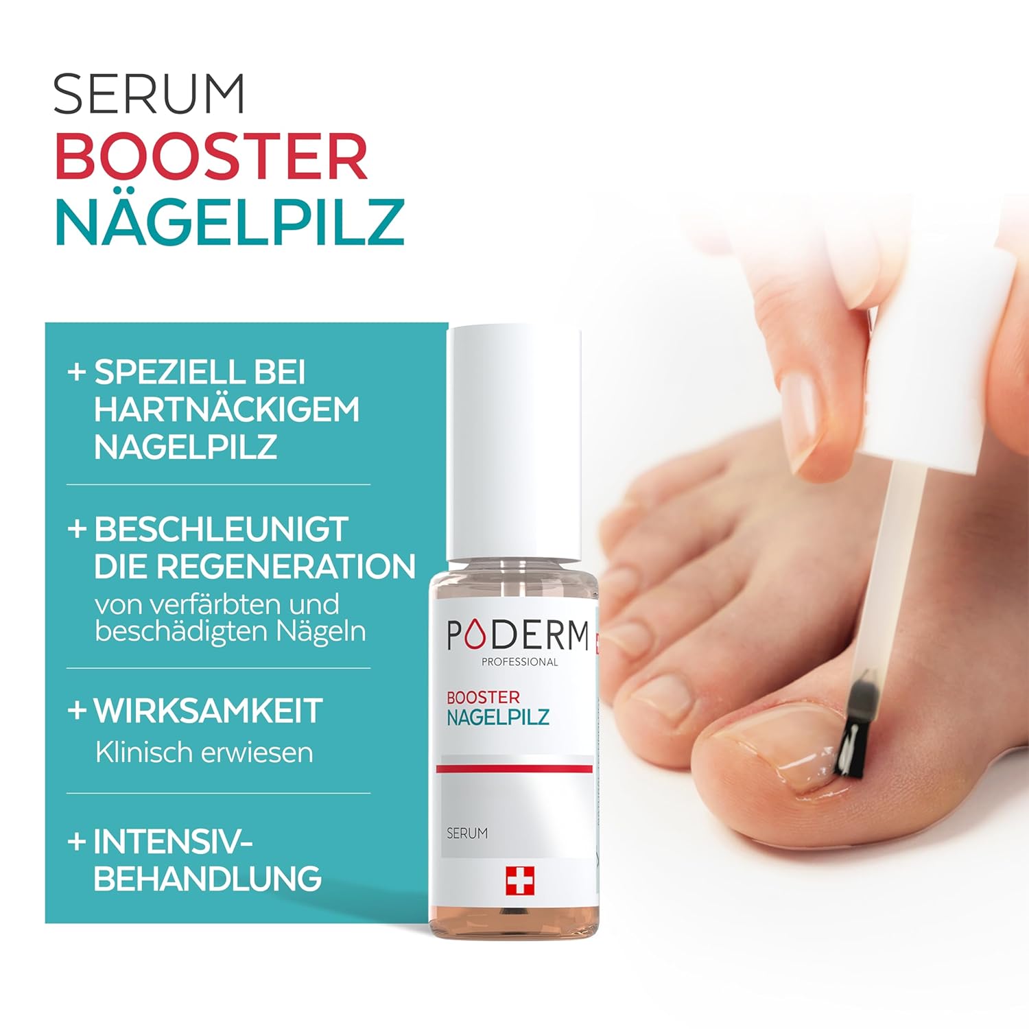 Detalle 2 de PODERM BOOSTER Nagelpilz 100% 🦶