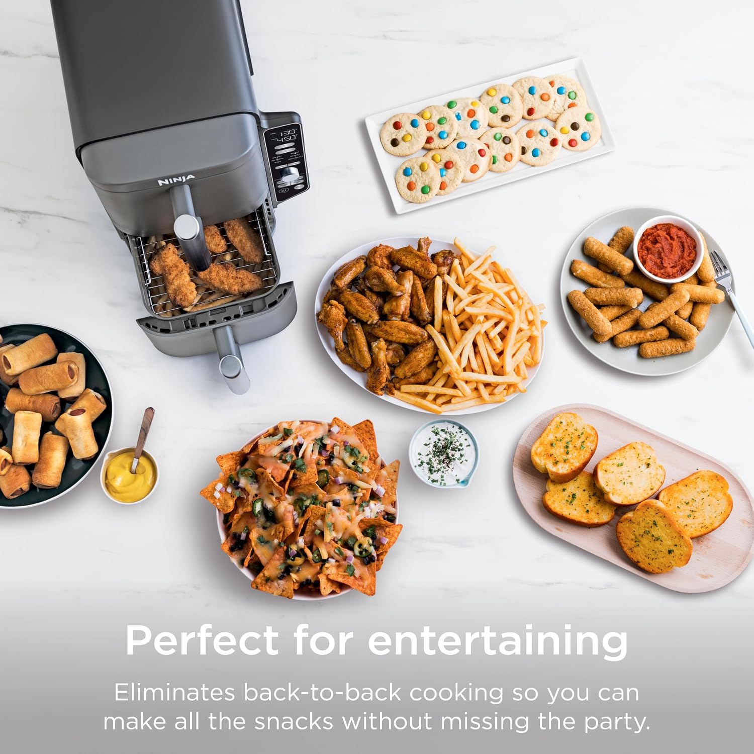 Thumbnail 6 de Ninja Air Fryer 10QT DoubleStack XL 2-Basket (SL401): Compact, Dual-Stack Convenience for Feeding Up to 8
