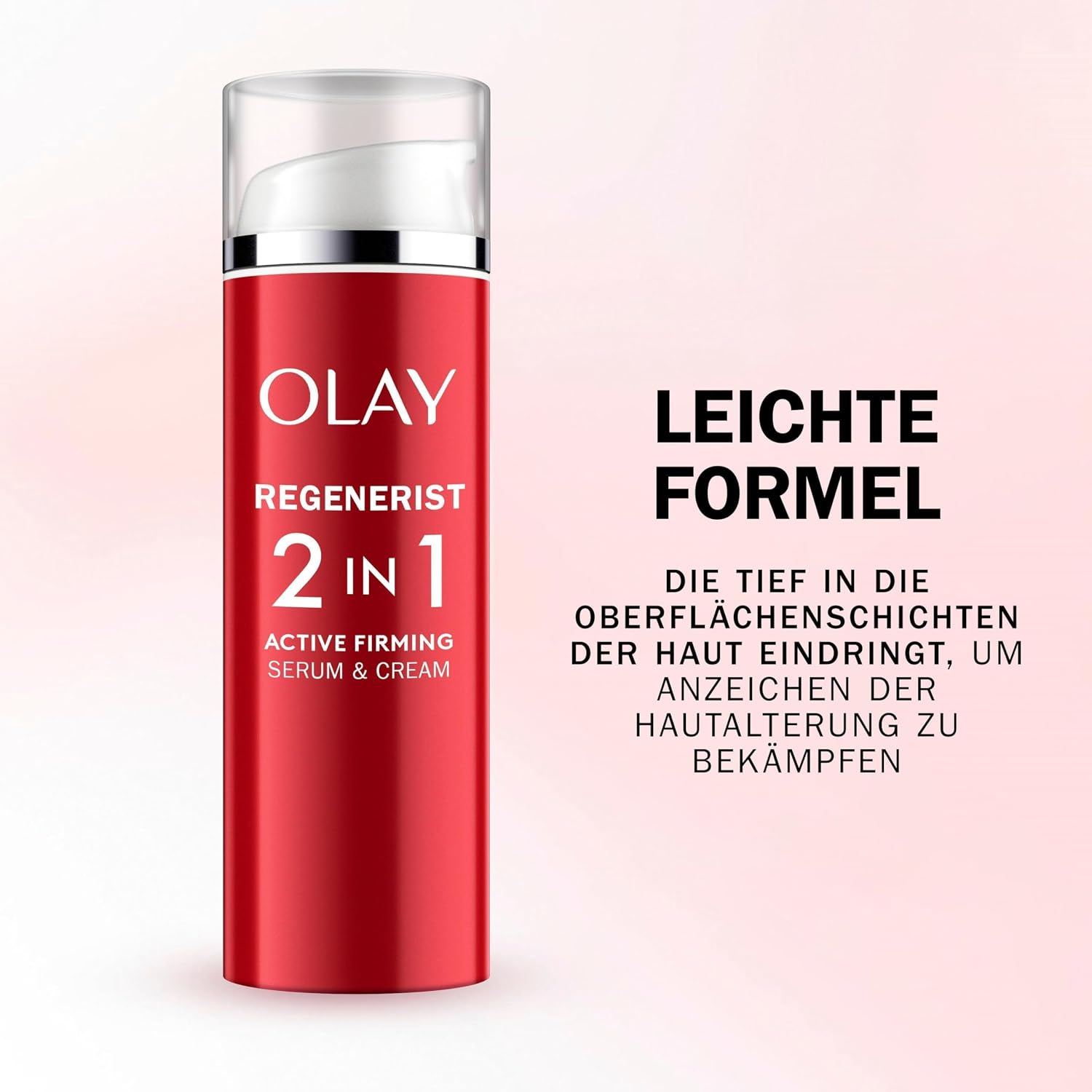 Detalle de Olay Regenerist Tagescreme und Serum 2in1 – Anti-Falten und Straffung, 50 ml