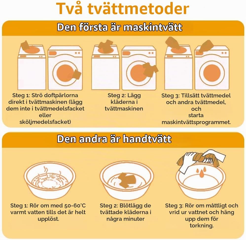 Detalle 2 de AOMIG 5164559 tvättpärlor, gulorange, 500 g