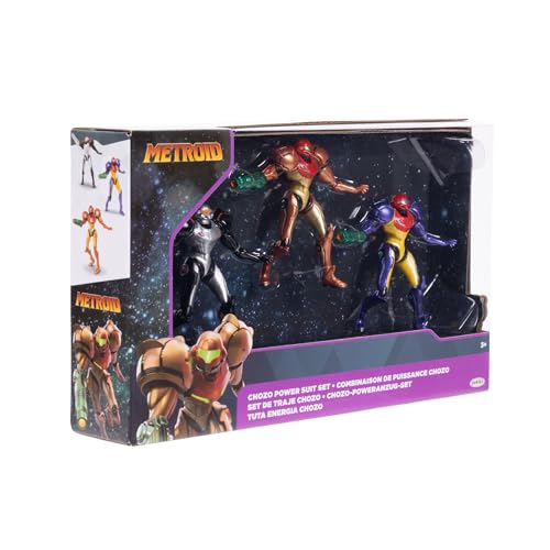 Thumbnail 6 de Nintendo Metroid Prime Samus-Figurine 3er-Pack – Sammler-Set mit Varia-, Phazon- und Gravity-Suit