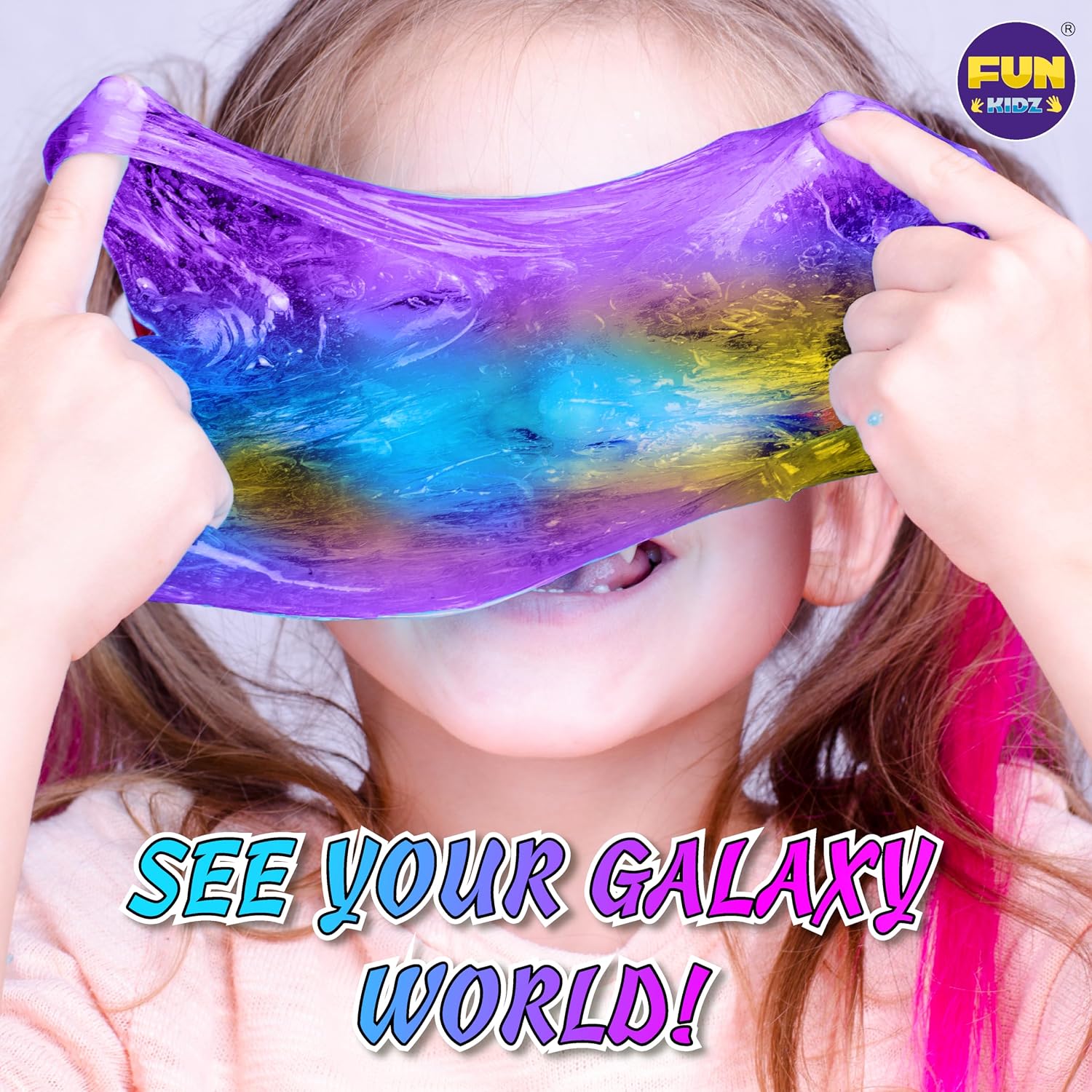 Detalle de FunKidz Toy Galaxy Slime Kit 10-12 🧪