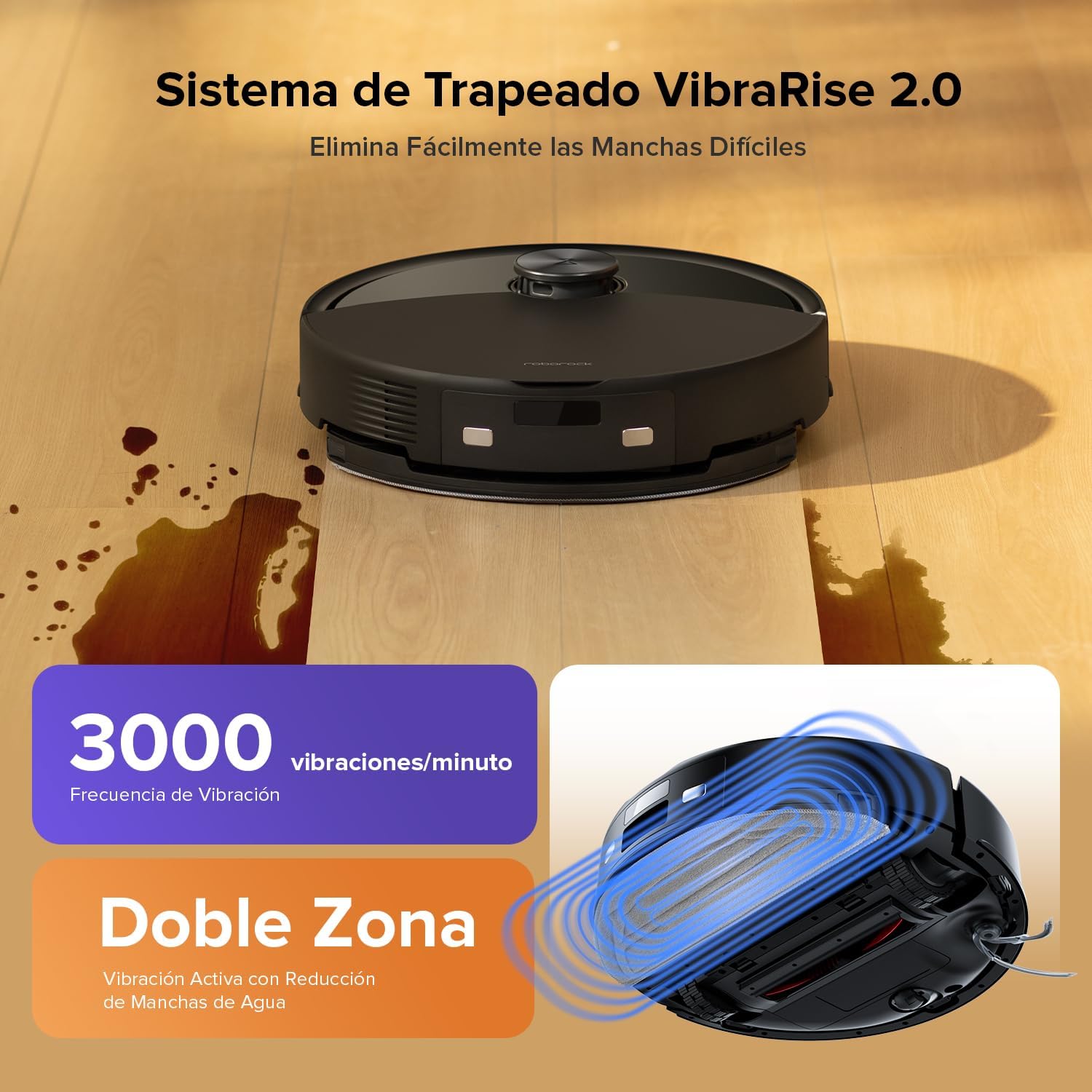 Detalle 2 de Roborock Q10 S5 Set 🧹 Aspirador y Fregasuelos con HyperForce