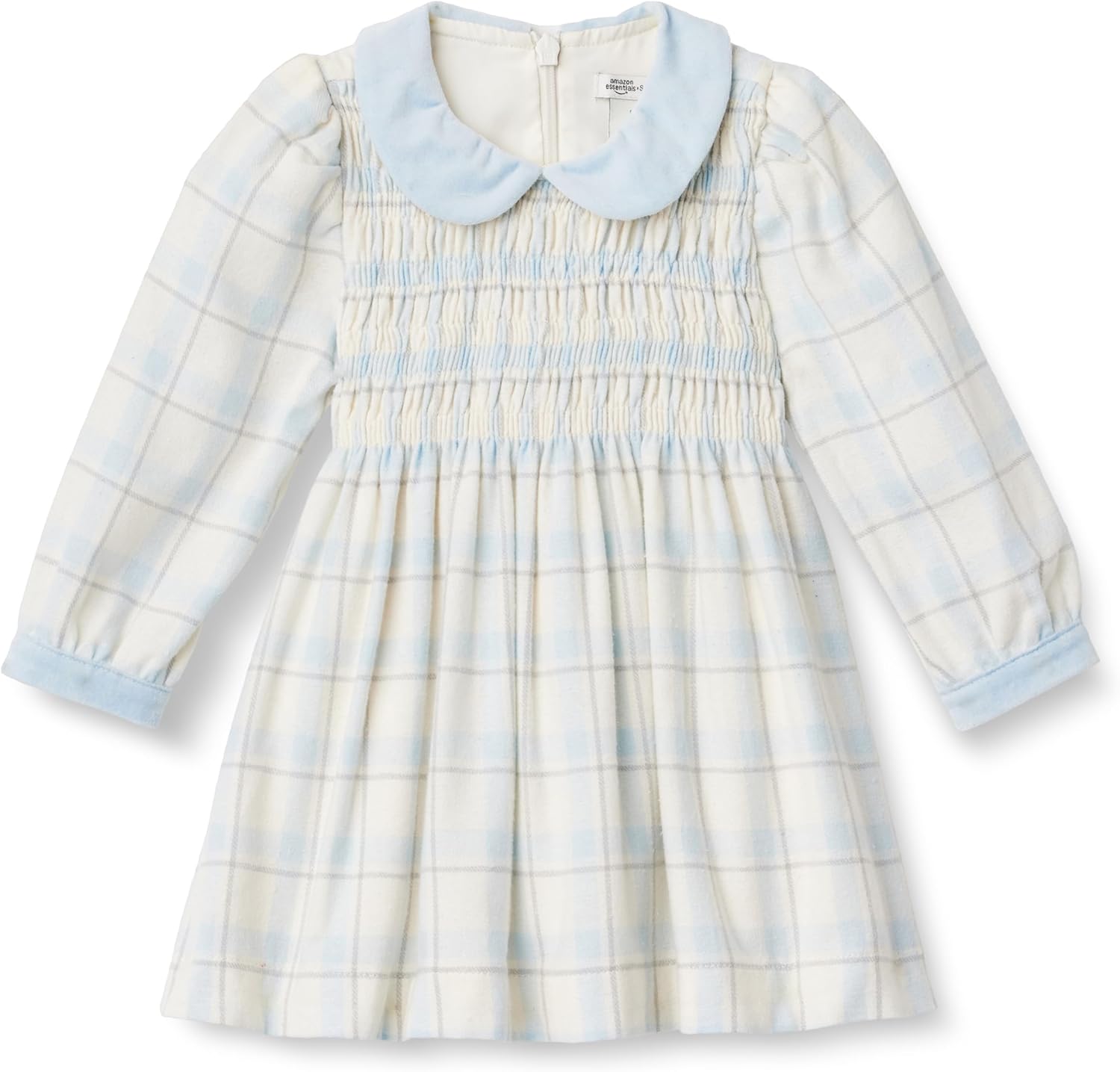Detalle de Amazon Essentials x Sofia Grainge Toddler & Baby Girls' Long Sleeve Flannel Dress