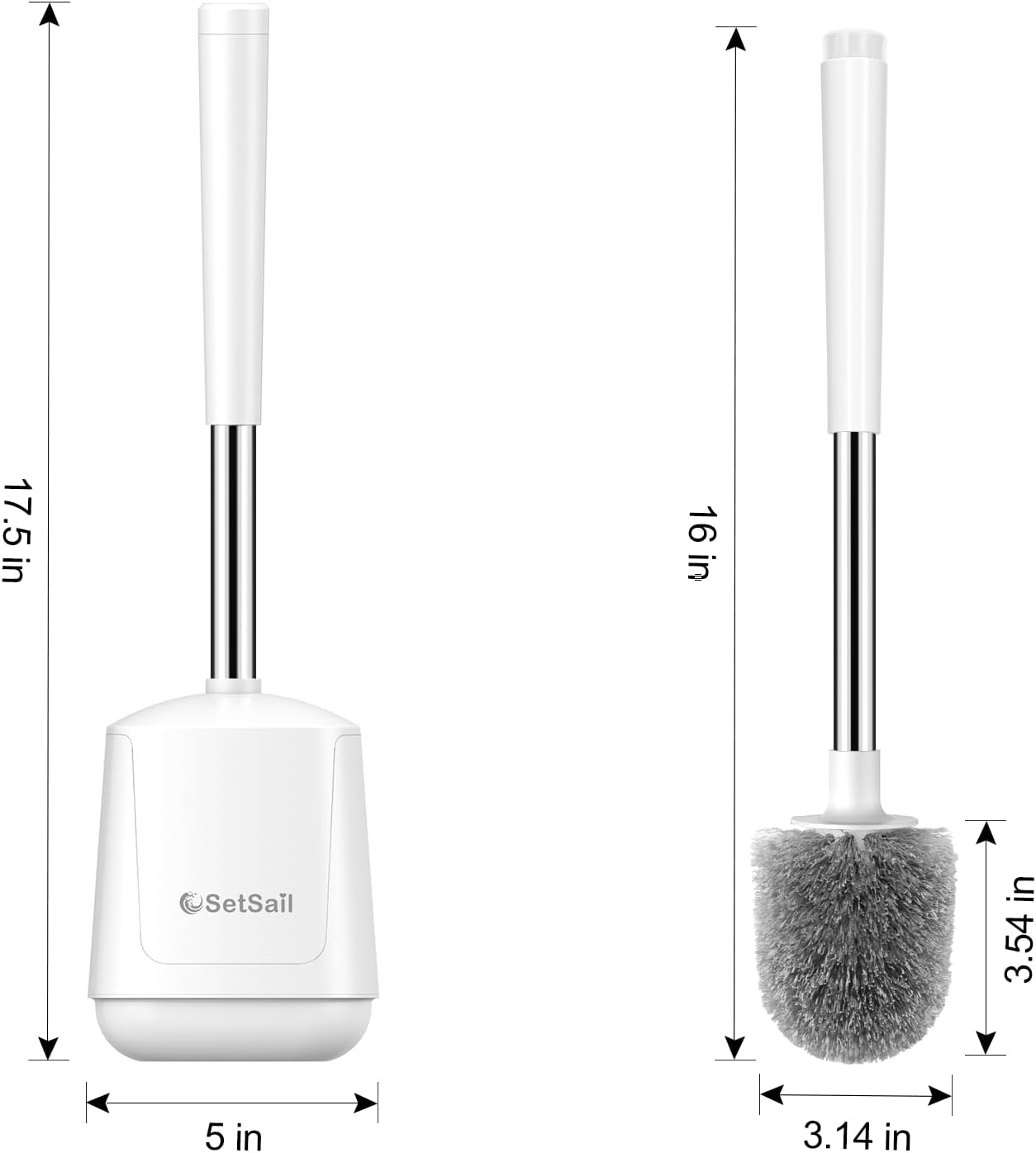 Detalle de SetSail Toilet Brush with Extra-Long Handle