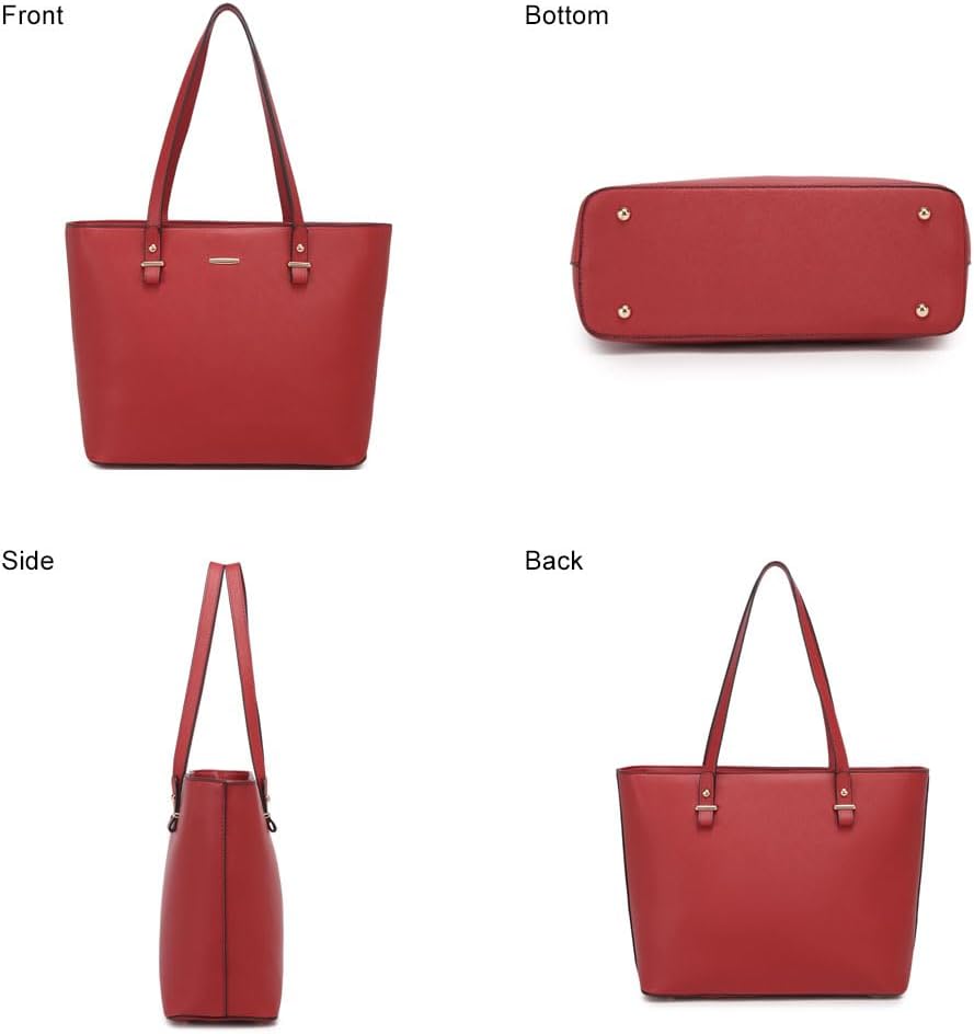 Detalle 2 de Pahajim Large Tote Bag for Women: PU Leather, Work to Weekend