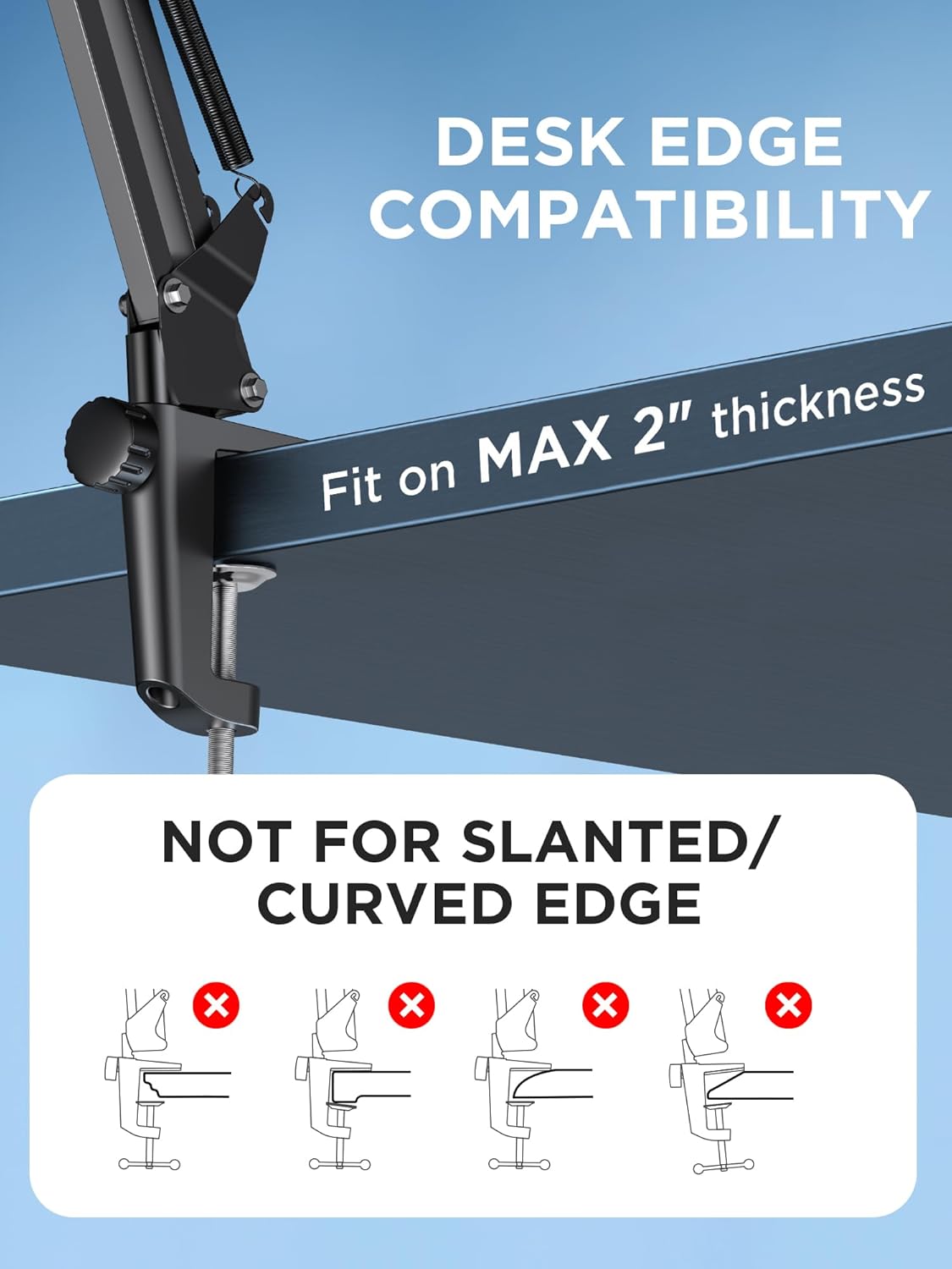 Thumbnail 5 de InnoGear Boom Arm Microphone Stand for Mic