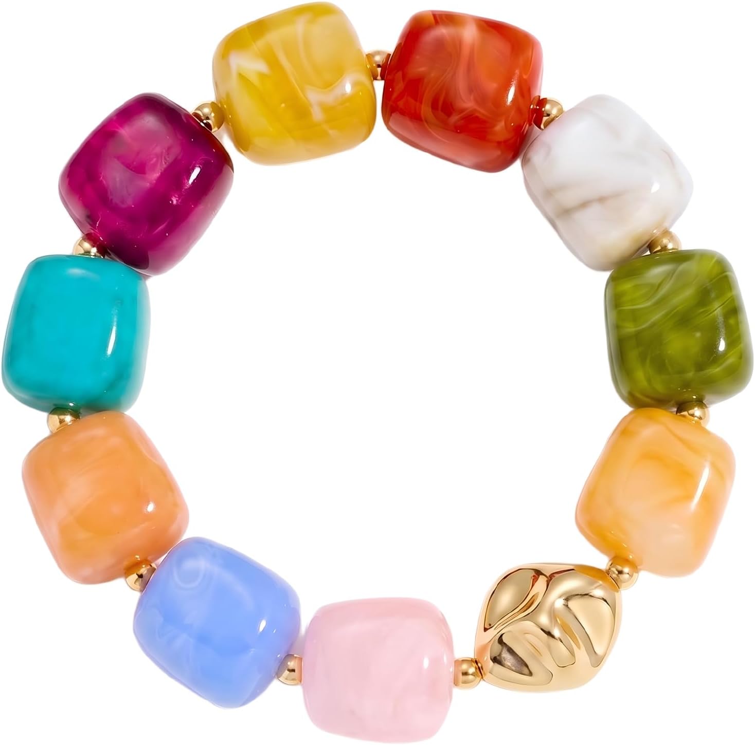 Detalle de BARXION Beaded Bracelet with Acrylic Beads