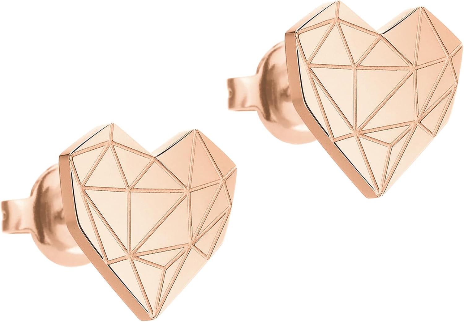 Thumbnail 3 de LIEBESKIND BERLIN Herz Ohrringe – Edelstahl-Ohrstecker im Broken-Heart Design