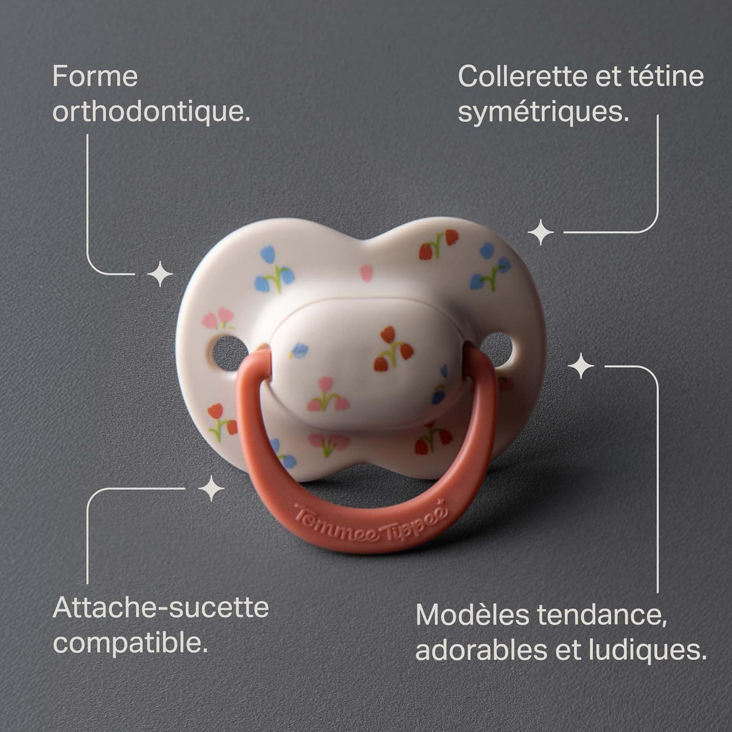 Thumbnail 3 de Tommee Tippee Sucette Ultimate Fit 18-36 mois – Lot de 4, tétine orthodontique symétrique en silicone
