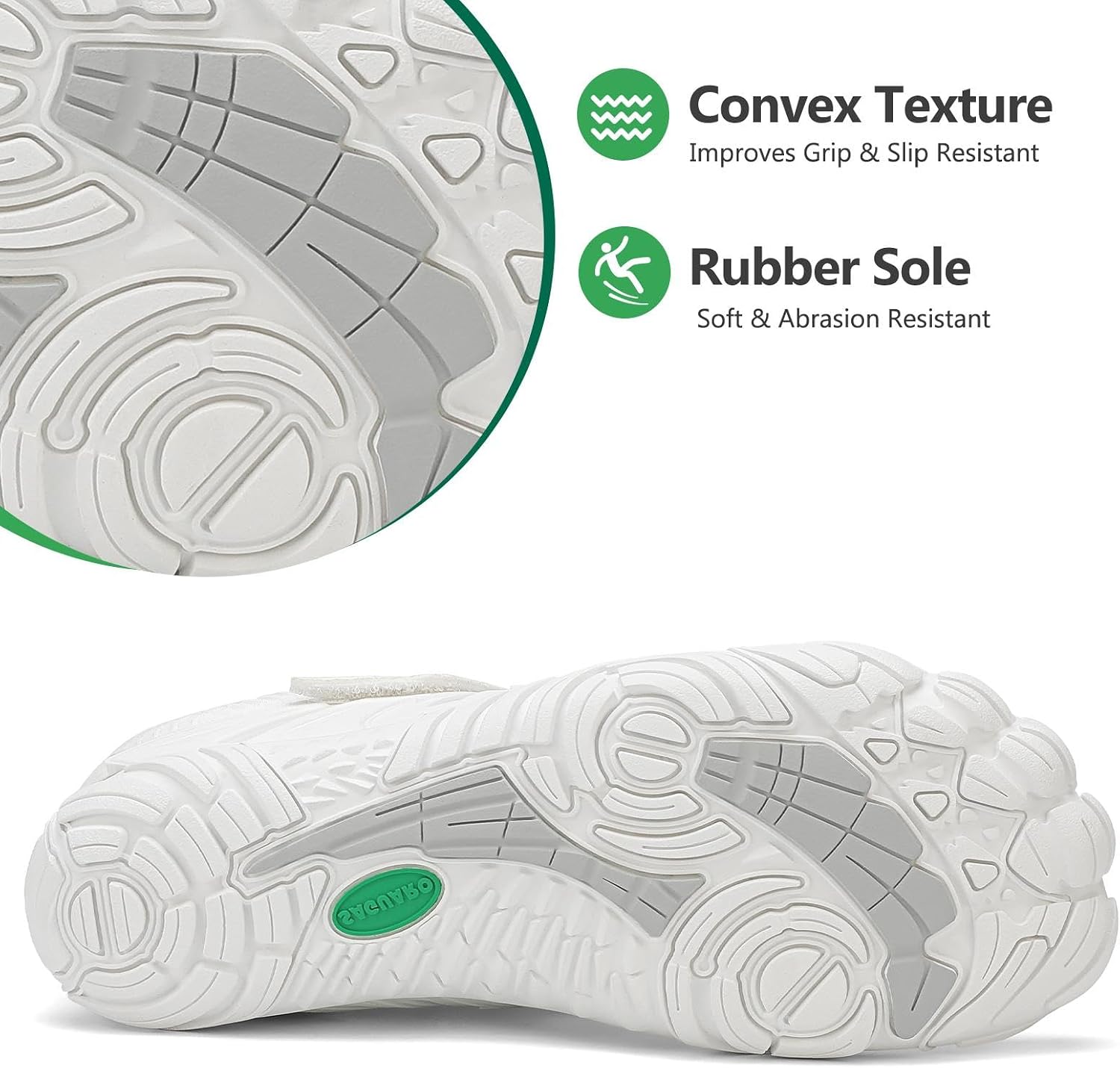 Detalle 2 de SAGUARO Unisex Barfußschuhe – Outdoor, rutschfest, minimalistisch (Gr. 36–48)