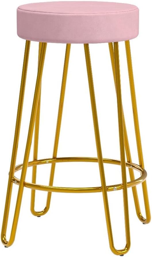 Detalle de Yaheetech Counter Stools with 26.5-Inch Seats