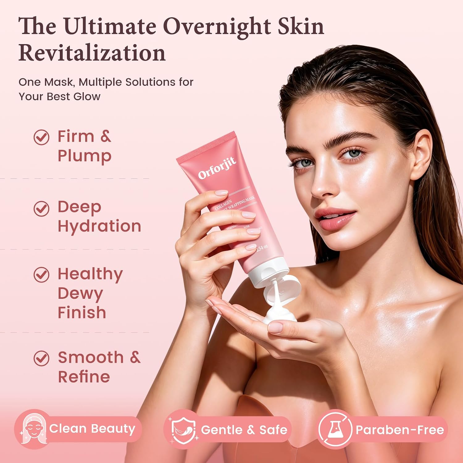 Thumbnail 5 de Orforjit Collagen Night Wrapping Mask, 2.54 fl oz Overnight Peel-Off Face Mask