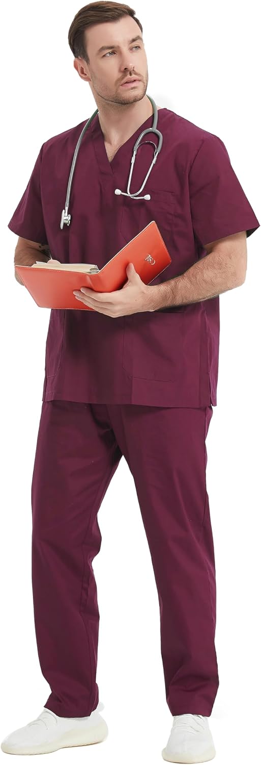 Detalle de MISEMIYA Pijama Sanitario XXL Turquesa 6801-6802: Uniforme Médico Unisex Antilejía y No Destiñe