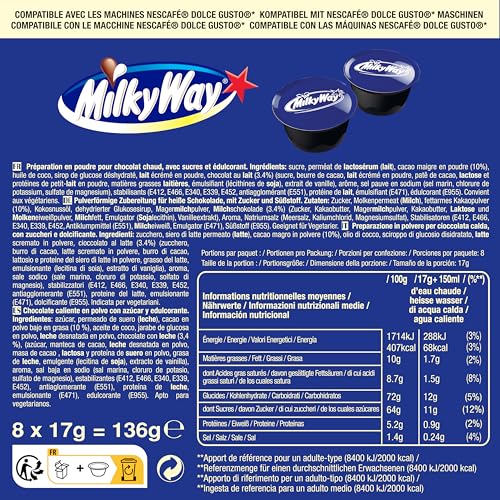 Thumbnail 2 de cafféluxe Twix, Milky Way & Mars – Cápsulas de chocolate caliente compatibles con Dolce Gusto (24 cápsulas)