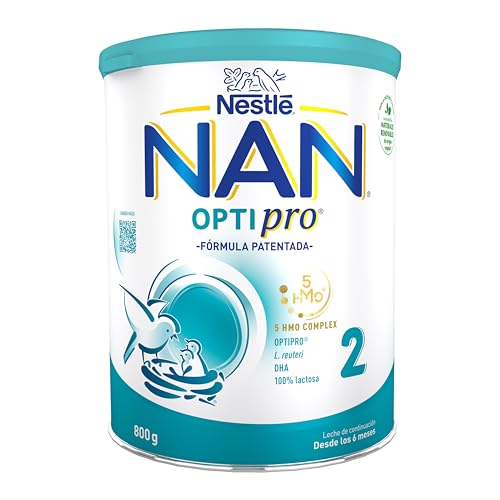 Detalle de NAN OPTIPRO 2 leche de continuación en polvo (3 botes de 800 g) Nestlé