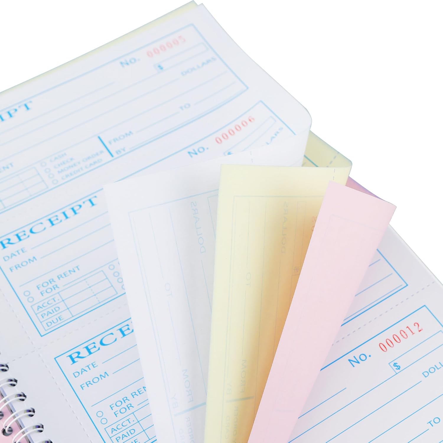 Detalle de Zzrywuty Zzrywuty-005 Carbonless Money and Rent Receipt Book, 200 Sets