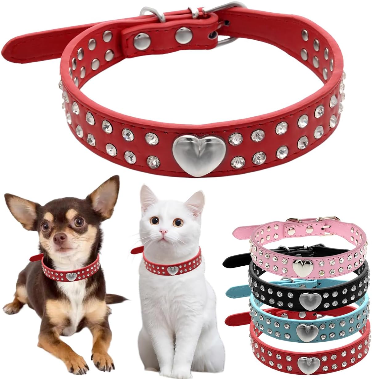 Detalle de XS Dog Collar Girl Heart bling